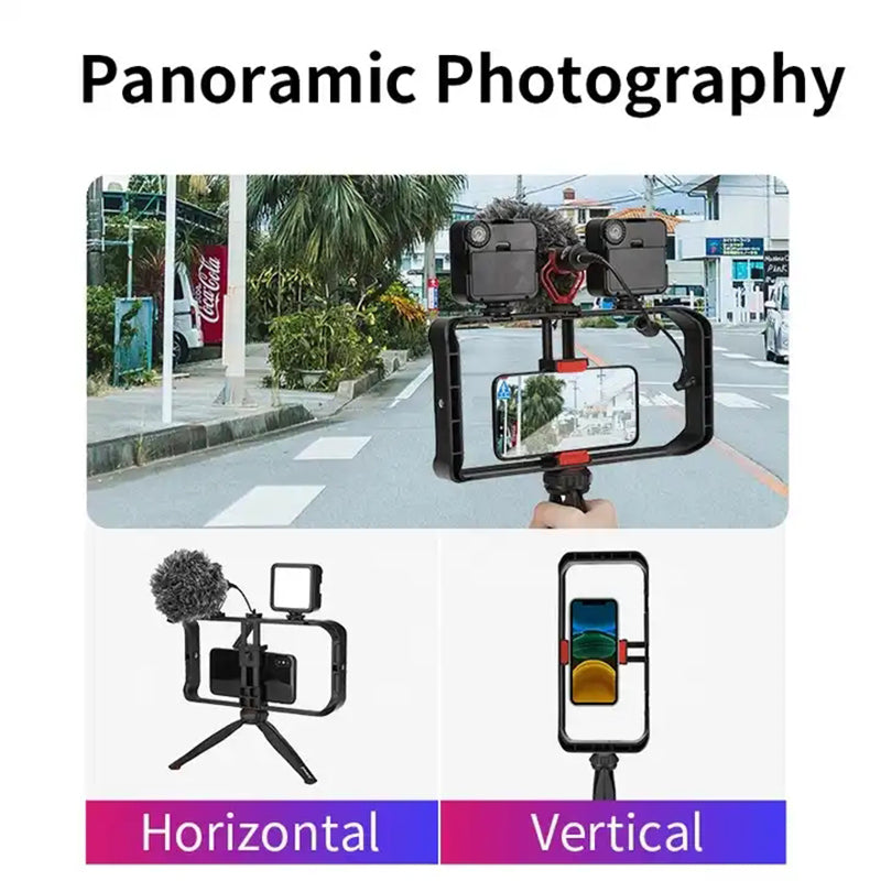 JMARY MT-33 ABS Video Recording Vlog Mobile Phone Rig Cage with Tripod