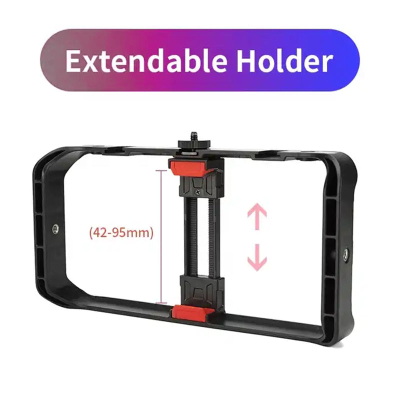 JMARY MT-33 ABS Video Recording Vlog Mobile Phone Rig Cage with Tripod