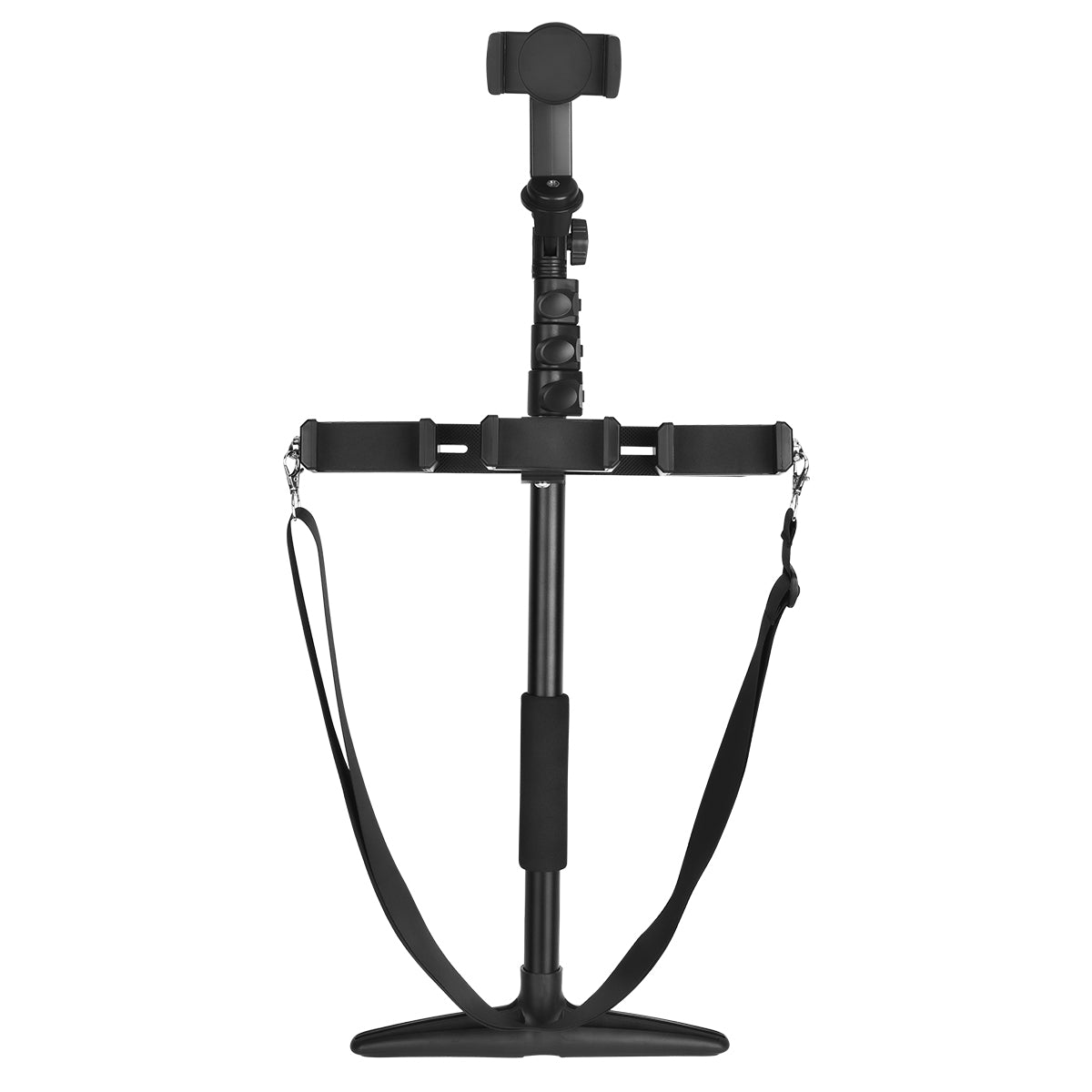 YELANGU LW103 Outdoor Cell Phone Selfie Stick with 4 Clips, Handheld Phone Holder