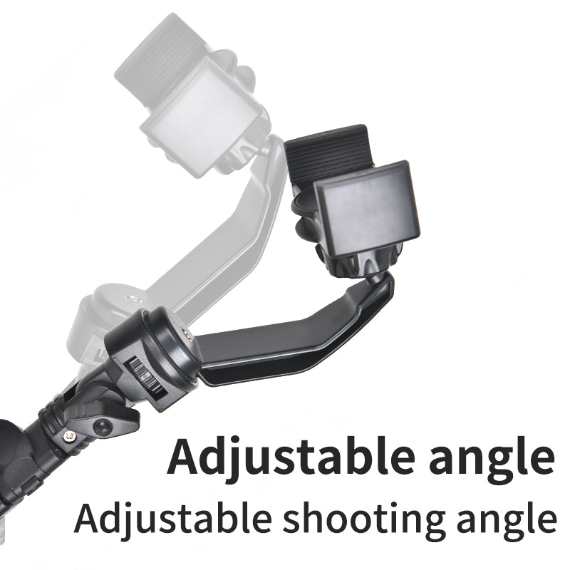 YELANGU LW103 Outdoor Cell Phone Selfie Stick with 4 Clips, Handheld Phone Holder