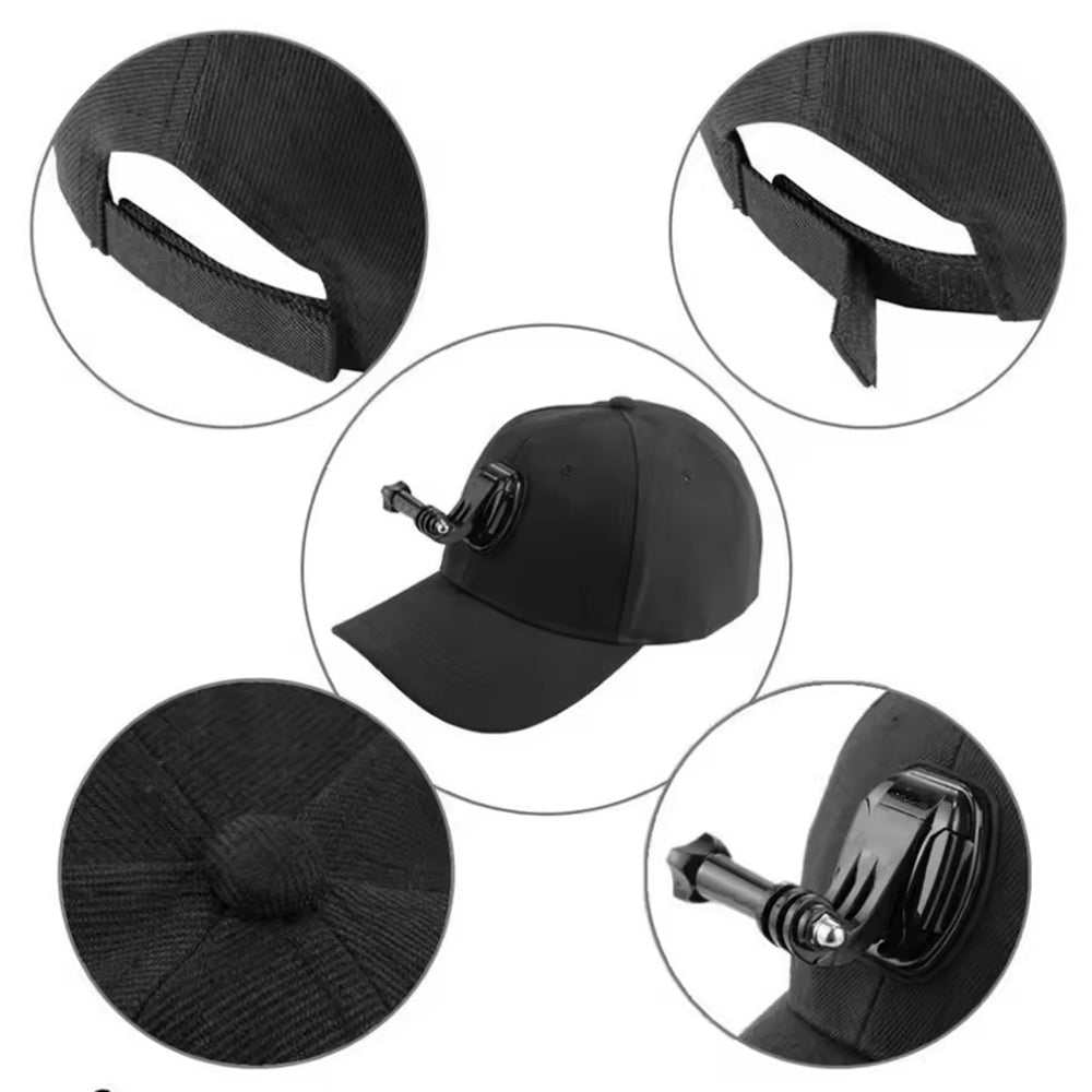 G243 For GoPro / Xiaoyi Sports Camera Mount Hat Camera Holder Cotton Baseball Cap