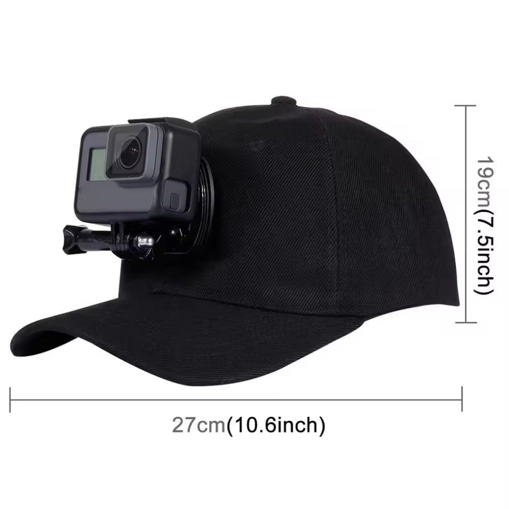 G243 For GoPro / Xiaoyi Sports Camera Mount Hat Camera Holder Cotton Baseball Cap