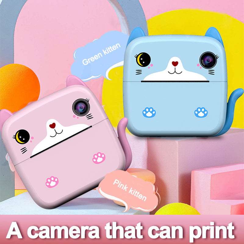 A21 2.4-inch Screen Kids Instant Camera Rechargeable Camera Toy with Print Paper