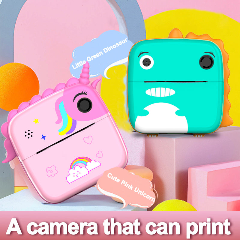 A20 2.4-inch Screen Kids Instant Camera Rechargeable Photo Printing Camera Toy