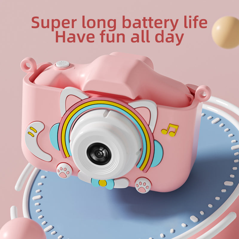 Y20 Rainbow Cat 2.0 inch Screen Kids Camera Rechargeable HD Digital Camera Toy