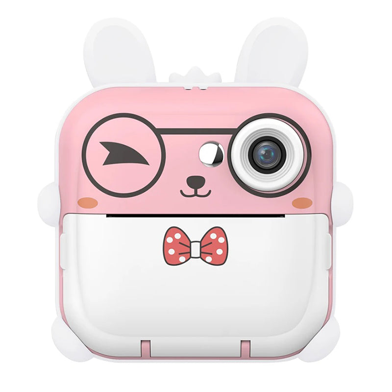 Q5 Kids Camera Instant Print Photo Mini Digital Video Camera, Cartoon Rabbit