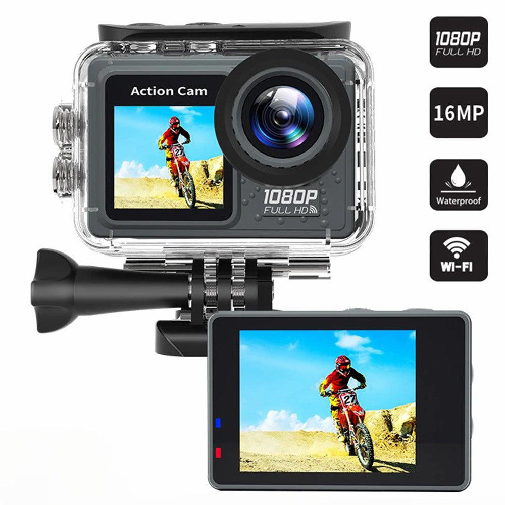 F502AA-G 2 Inch Wide Angle 1080P HD WiFi Action Camera with 30m Waterproof Case