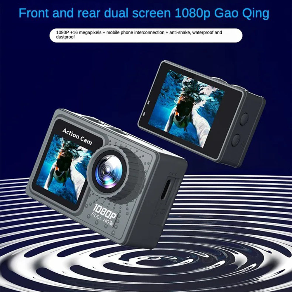 F502AA-G 2 Inch Wide Angle 1080P HD WiFi Action Camera with 30m Waterproof Case