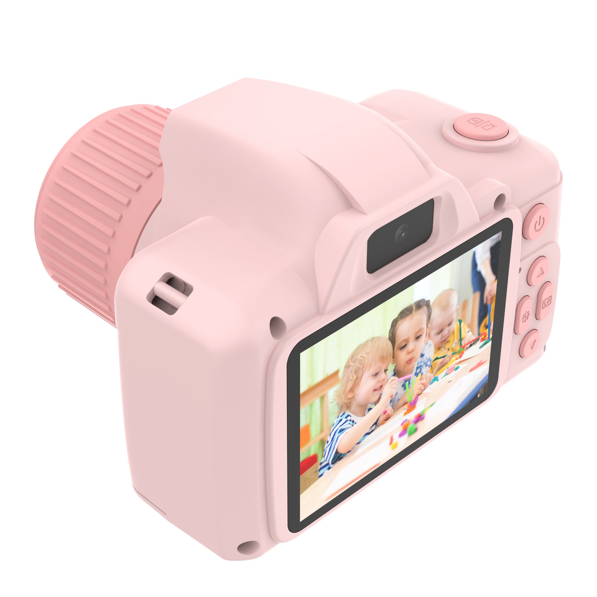 H10 2.4-inch IPS Screen Long Lens Kids Camera Rechargeable Dual Lens HD Camera Toy