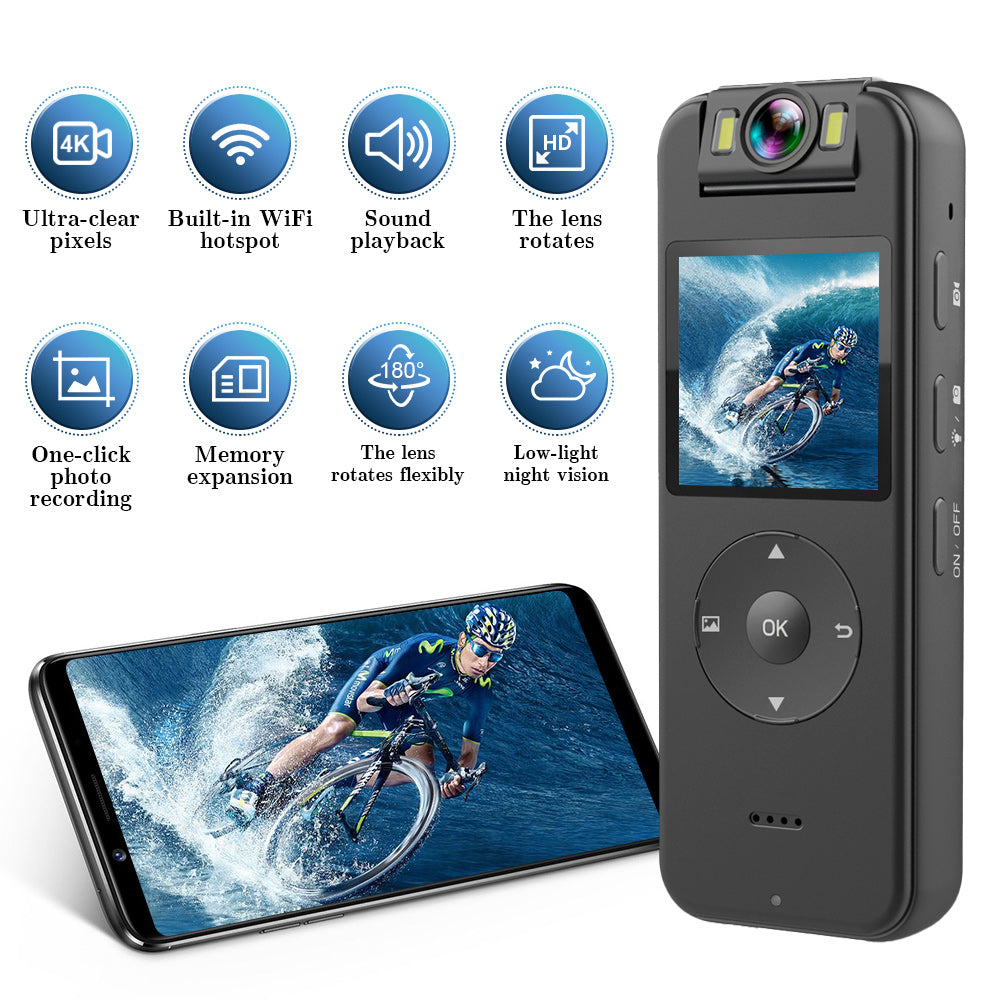 Z09 WiFi Outdoor Sports Cycling Video Recording Camera 4K HD Waterproof Camera