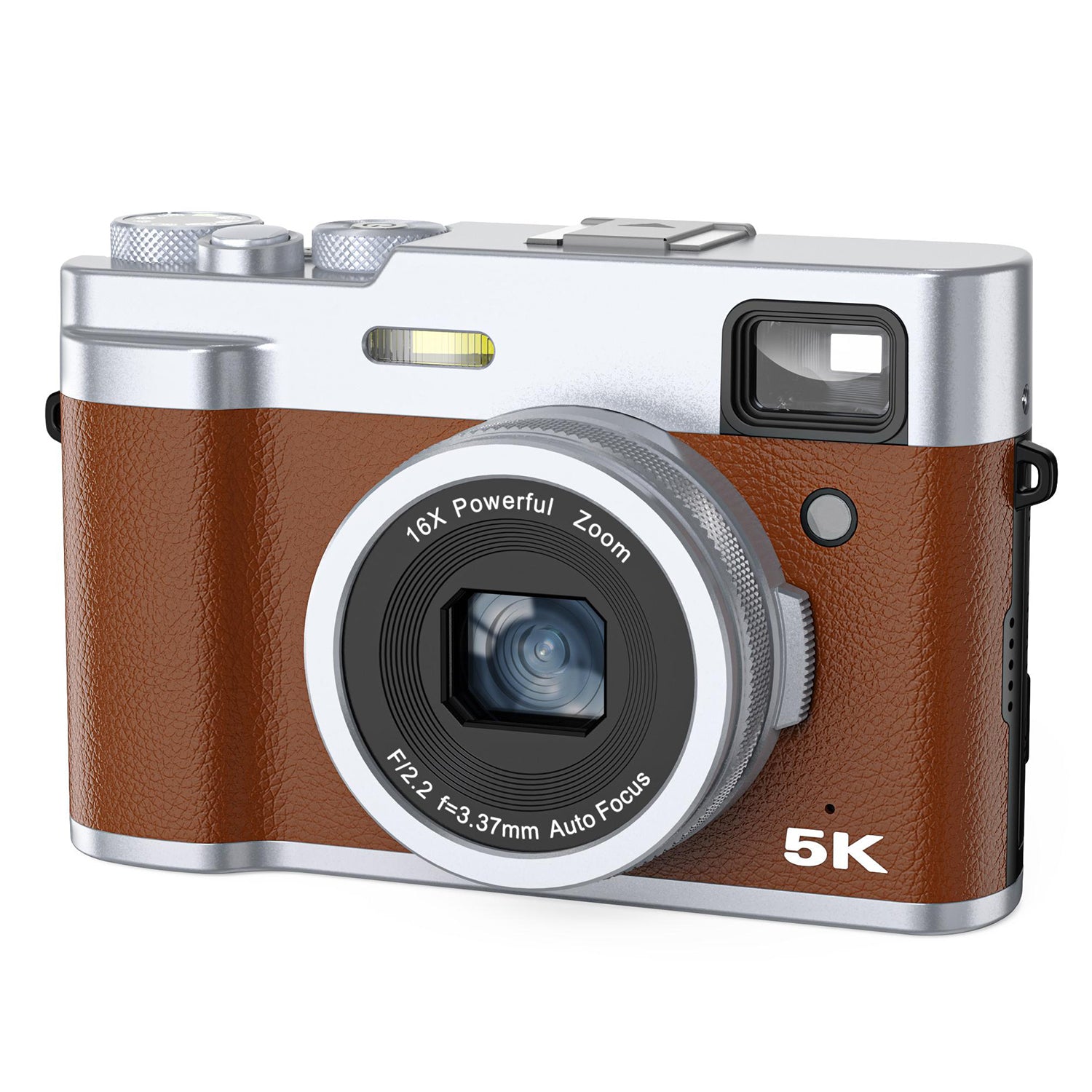 DC203 Kids 5K Camera 48MP Digital Camera 16X Digital Zoom Dual Camera for Teens