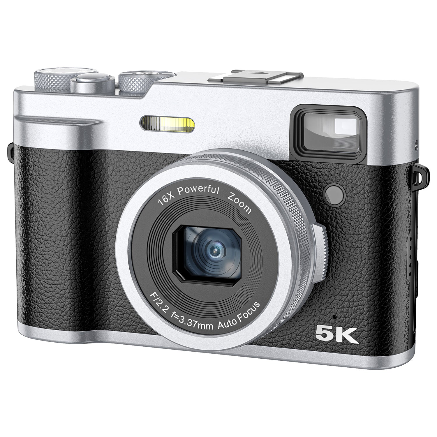 DC203 Kids 5K Camera 48MP Digital Camera 16X Digital Zoom Dual Camera for Teens