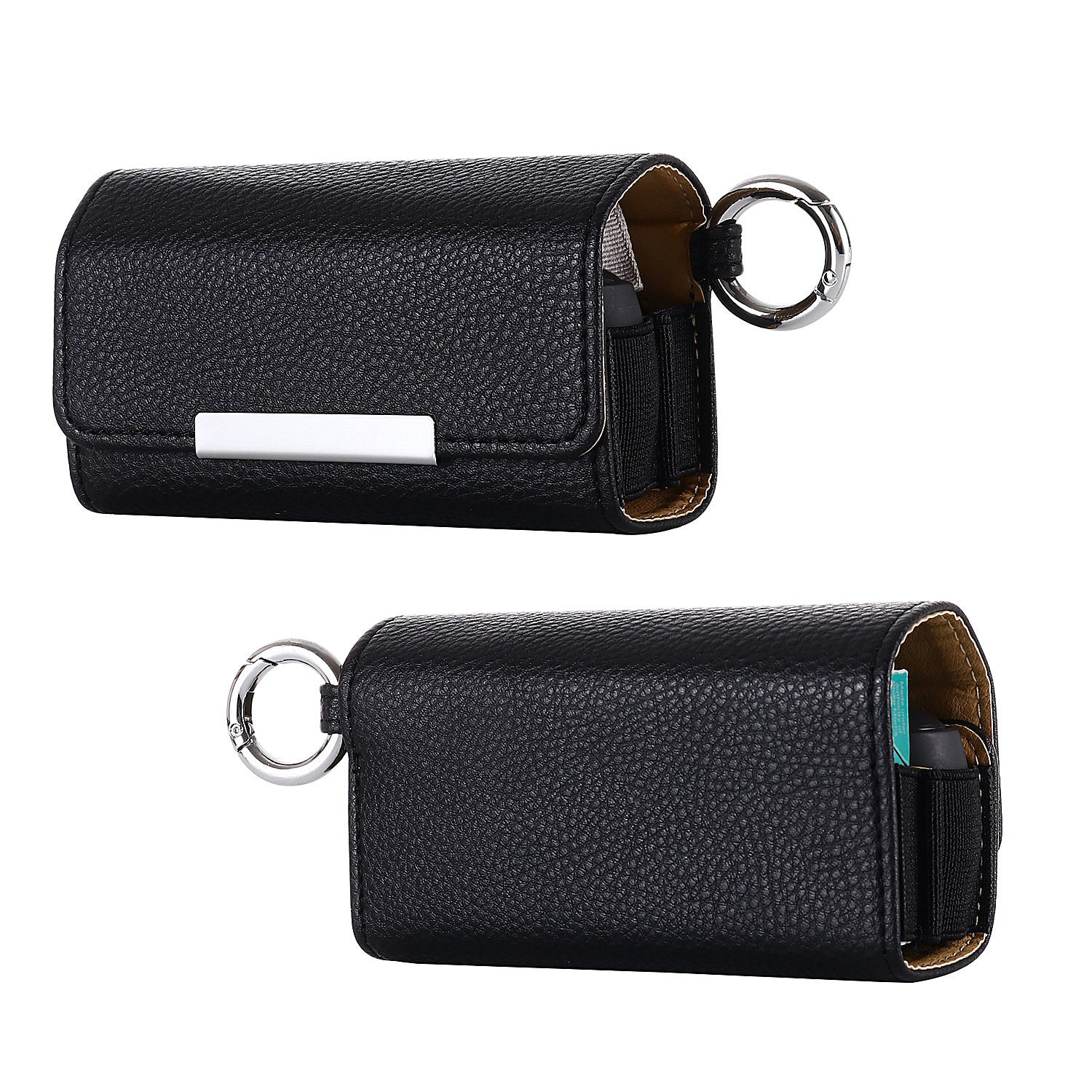E-Cigarette Case for IQOS 3 / 3 Duo , Portable PU Leather Litchi Texture Storage Bag