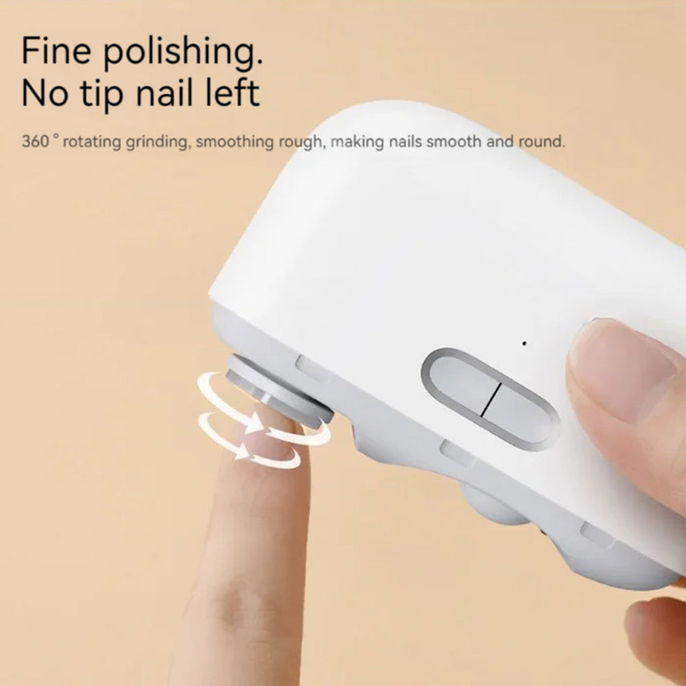 XIAOMI YOUPIN SHOWLON LQ-DDZJD01 Electric Nail Clipper 2 Speeds Polishing Fingernail Trimmer, Standard Version