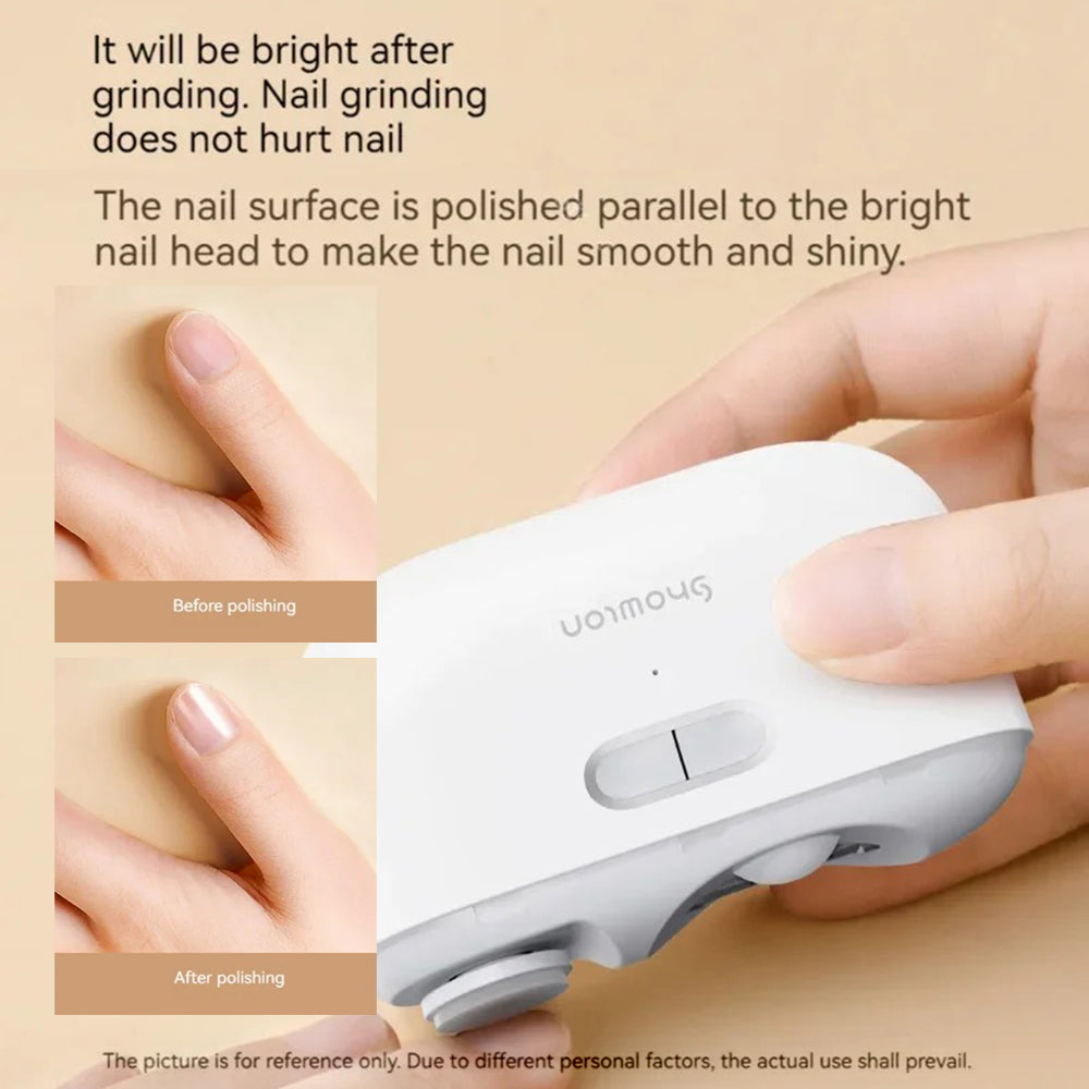 XIAOMI YOUPIN SHOWLON LQ-DDZJD01 Electric Nail Clipper 2 Speeds Polishing Fingernail Trimmer, Standard Version