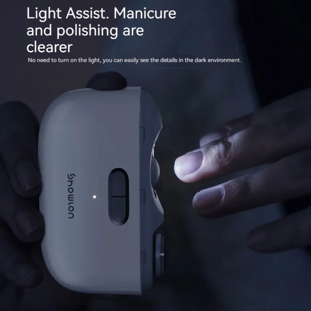 XIAOMI YOUPIN SHOWLON LQ-DDZJD01 Electric Nail Clipper 2 Speeds Polishing Fingernail Trimmer, Standard Version