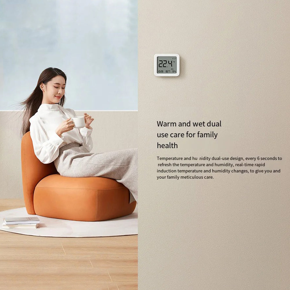 XIAOMI MIJIA MJWSDO5MMC Smart Thermometer Home Hygrometer Clock Humidity Monitor