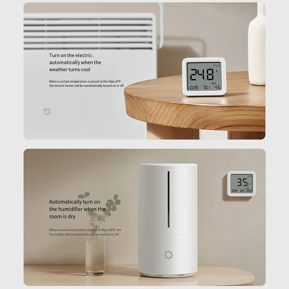 XIAOMI MIJIA MJWSDO5MMC Smart Thermometer Home Hygrometer Clock Humidity Monitor