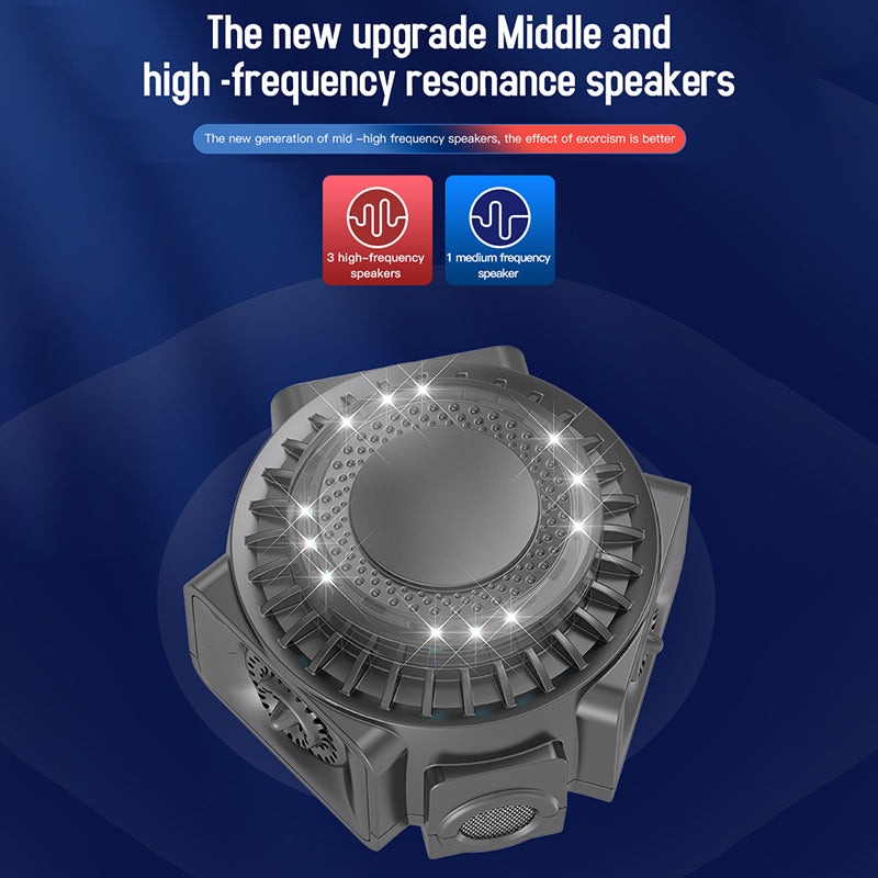 360-Degree High-Power Ultrasonic Pest Repeller with LED Light