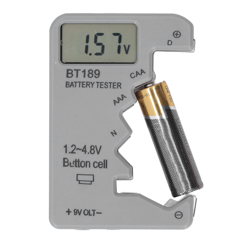 BT189 LCD Screen Battery Tester Universal Button Cell D N AA AAA 9V Battery Voltage Checker