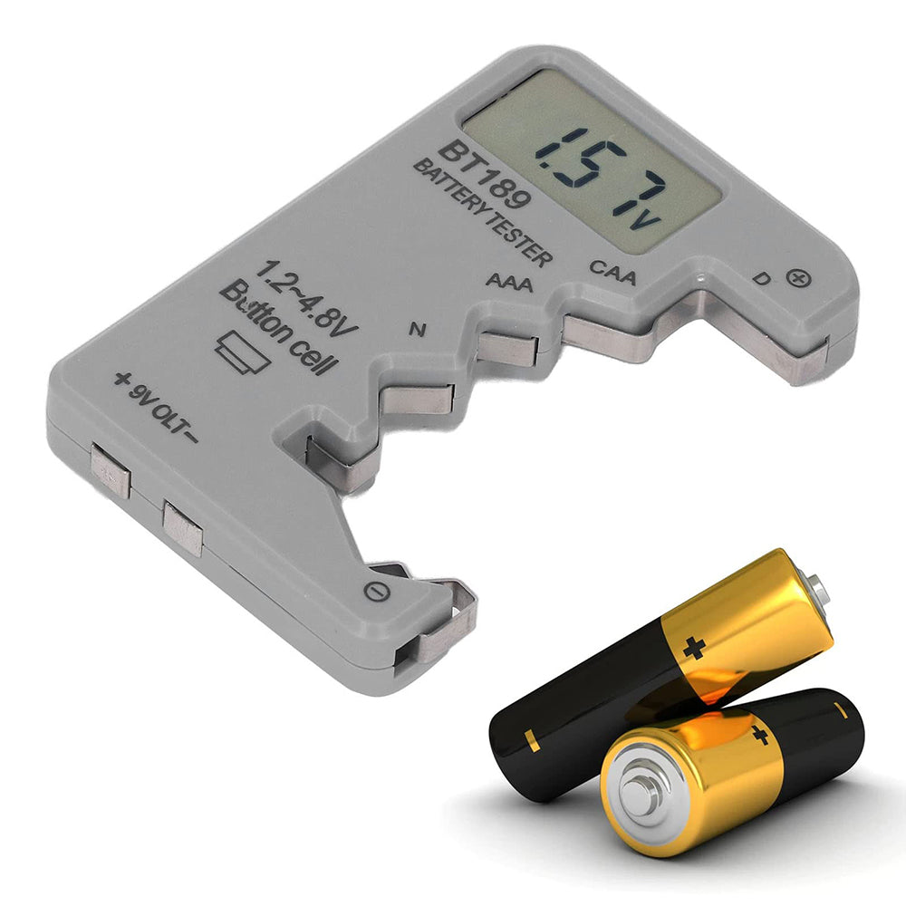 BT189 LCD Screen Battery Tester Universal Button Cell D N AA AAA 9V Battery Voltage Checker