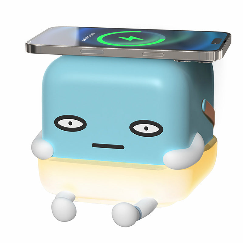 ICARER FAMILY IF-C01 Ice-C Cartoon Wireless Charging Night Light with Leather Handle