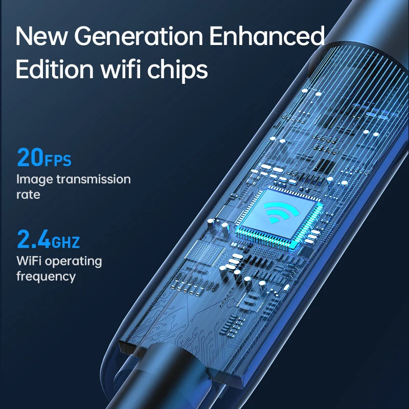 W300-B 3m 3-in-1 Micro / Type-C / Lightning Dual Lens Endoscope 8mm 2.0MP Camera Waterproof Borescope