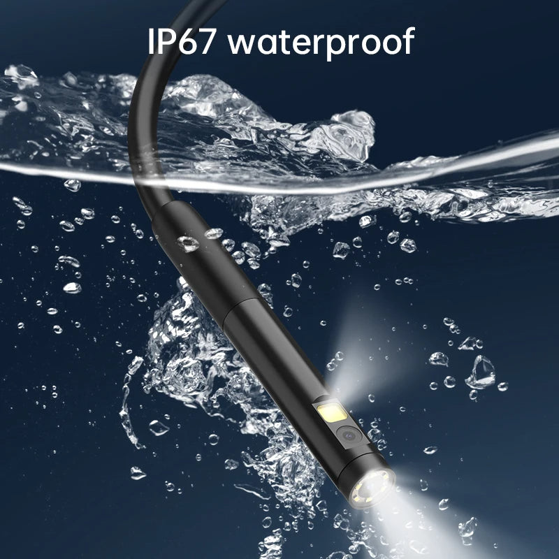 W300-B 8mm Dual Lens 2MP Ear Endoscope Camera Earwax Cleaner with 3-in-1 Type-C / Micro / iP Cable