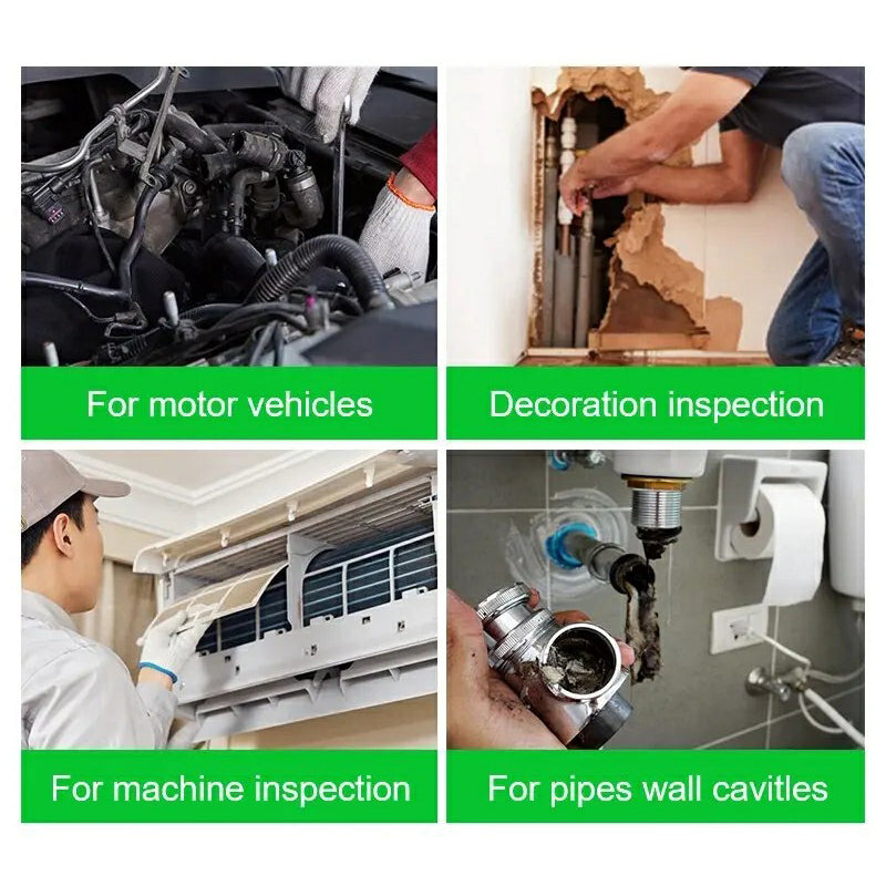 W600 1m Hard Wire 8mm Dual Lens Endoscope 2.0MP 1080P Inspection Camera HD Industrial Borescope