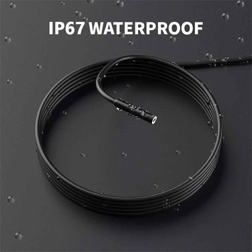 NK-5001Pro 5m Hard Wire Waterproof USB+Type-C+iOS Mobile Phone Endoscope 2MP 8MM Camera Microscope