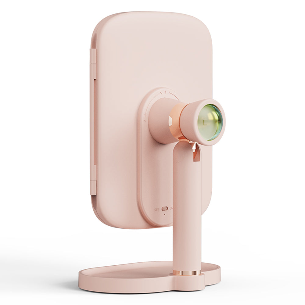 QW-M71 Stepless Dimming LED Light Makeup Mirror Foldable Tabletop Vanity Mirror