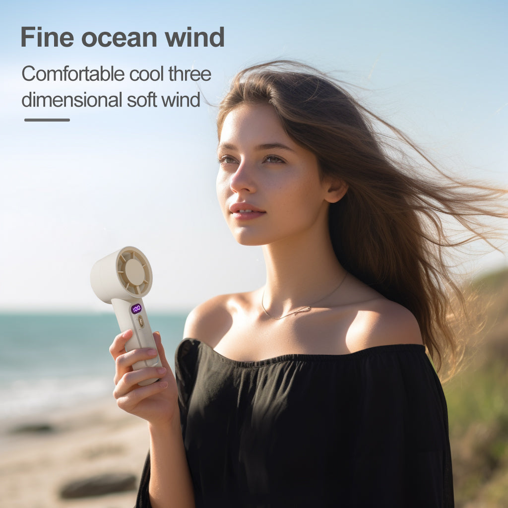 FC1 Summer Cooler Desktop Fan Turbine Handheld Fan with 100 Wind Speed Levels