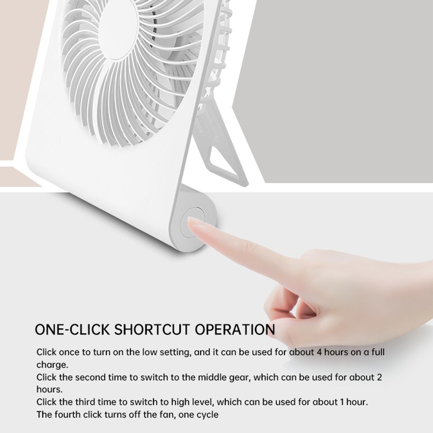AR-13 Summer Cooler Silent Operation Desktop Fan Hanging Fan for Home Office