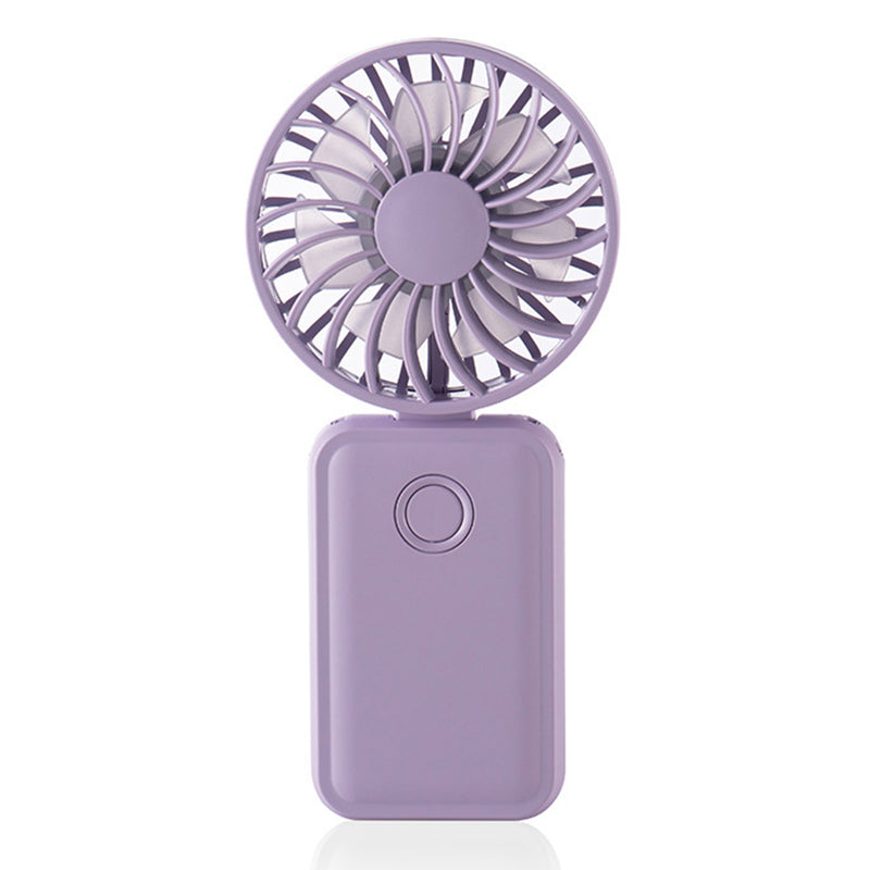 F458 Summer 3 Speeds Adjustable Foldable Mini Handheld Fan with Neck Rope