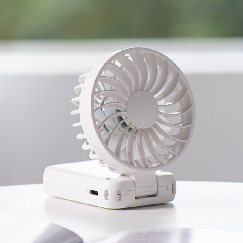 F458 Summer 3 Speeds Adjustable Foldable Mini Handheld Fan with Neck Rope