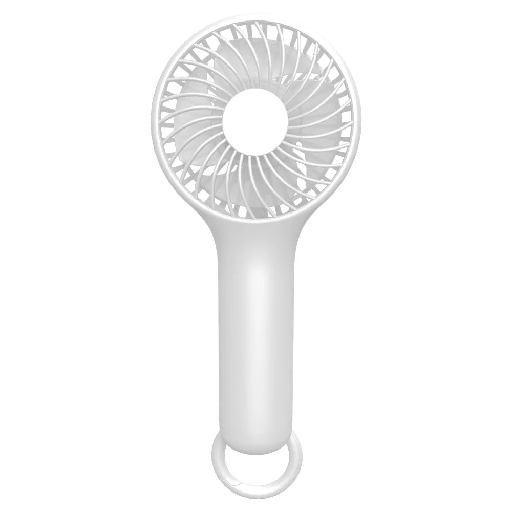 S13 Mini Handheld Fan 3 Wind Speed Portable Summer Cooling Fan with Hanging Buckle