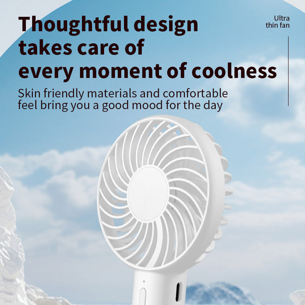 S3213 Folding Digital Display Mini Fan Quiet Portable Neck-Mounted Cooling Fan