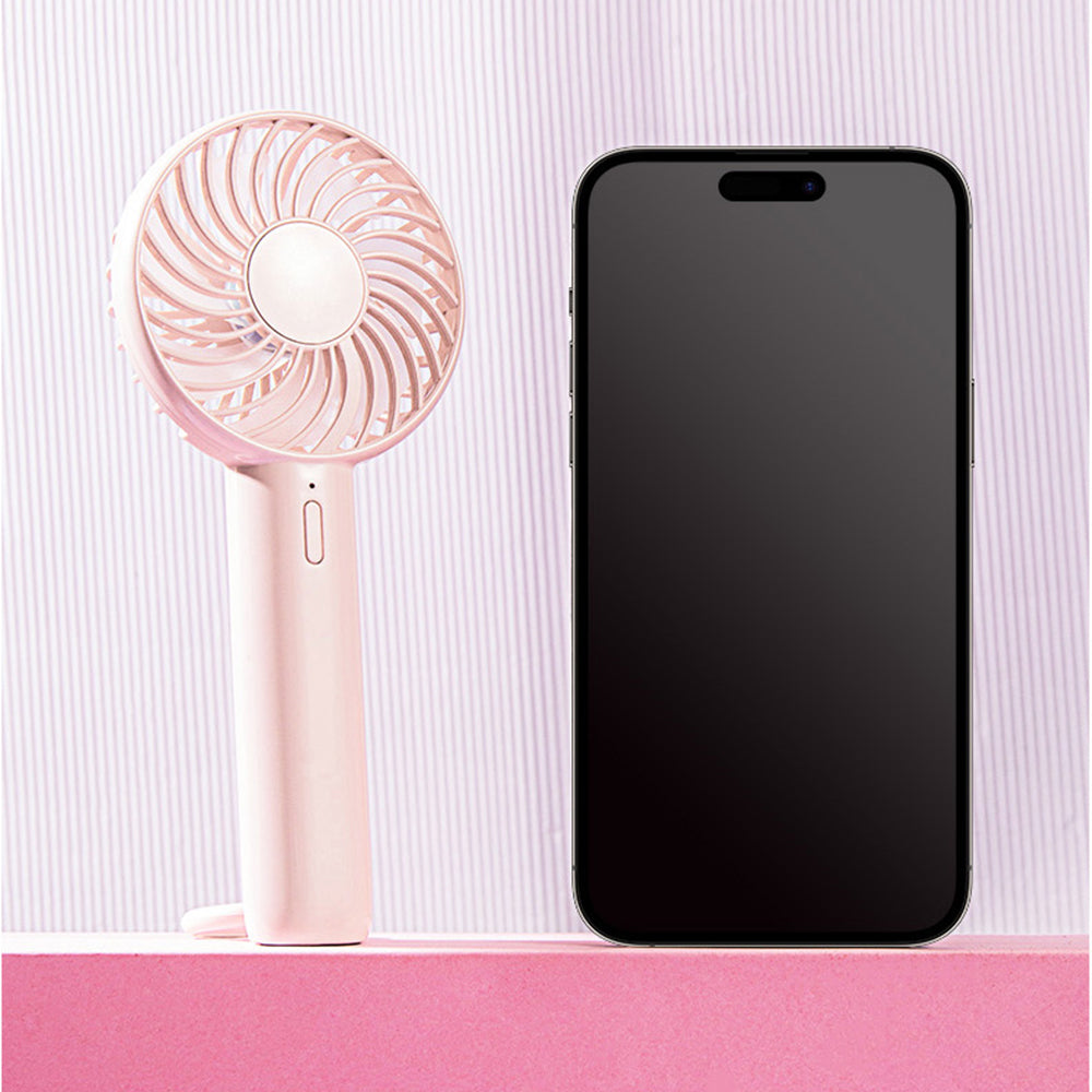 S3213 Folding Digital Display Mini Fan Quiet Portable Neck-Mounted Cooling Fan