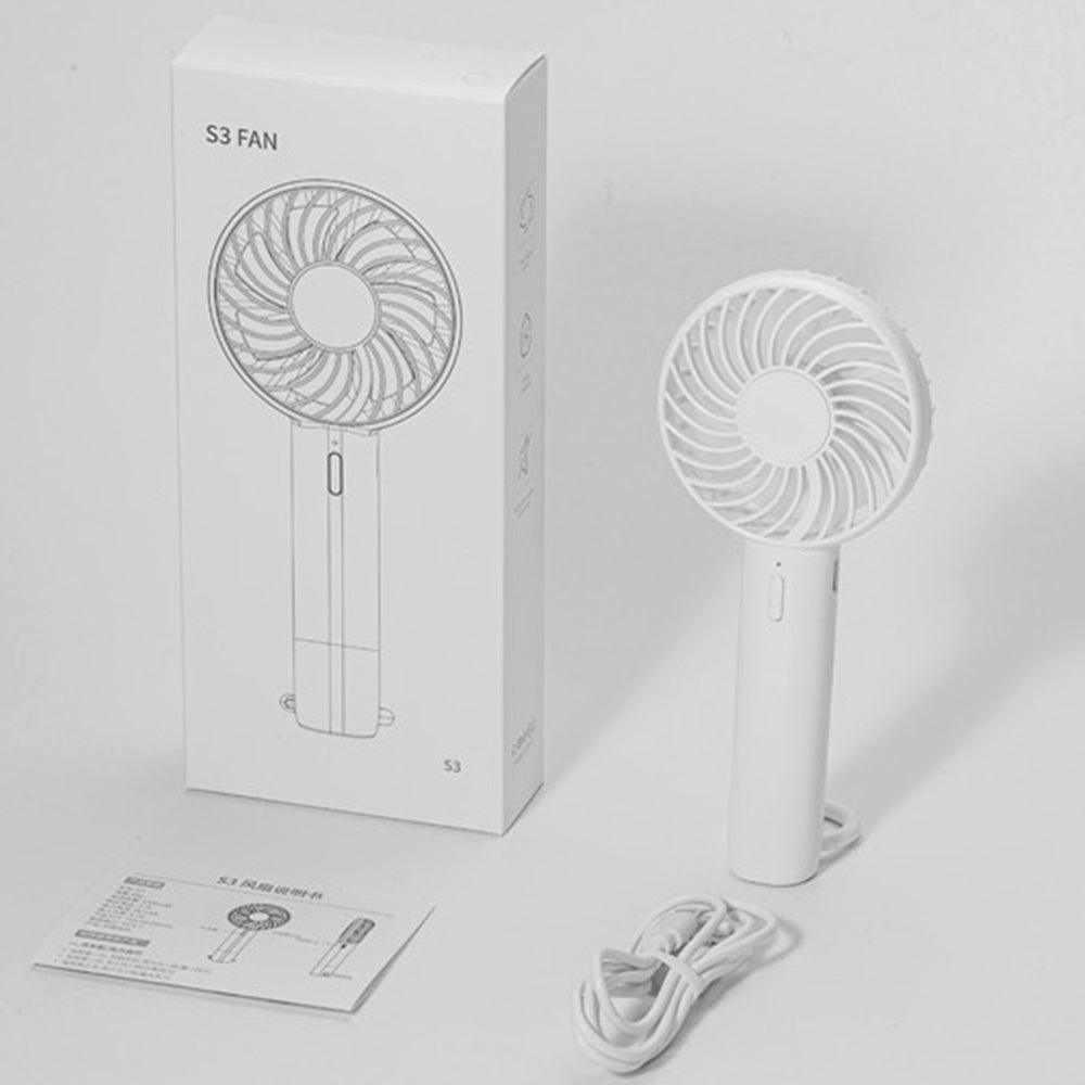 S3213 Folding Digital Display Mini Fan Quiet Portable Neck-Mounted Cooling Fan