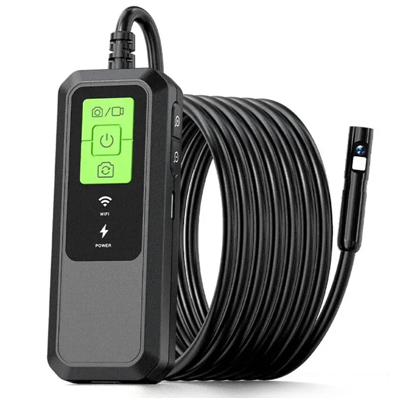 W600 8mm Dual Lens Endoscope 2.0MP 1080P HD Inspection Camera WiFi Industrial Borescope, 5m Hard Wire