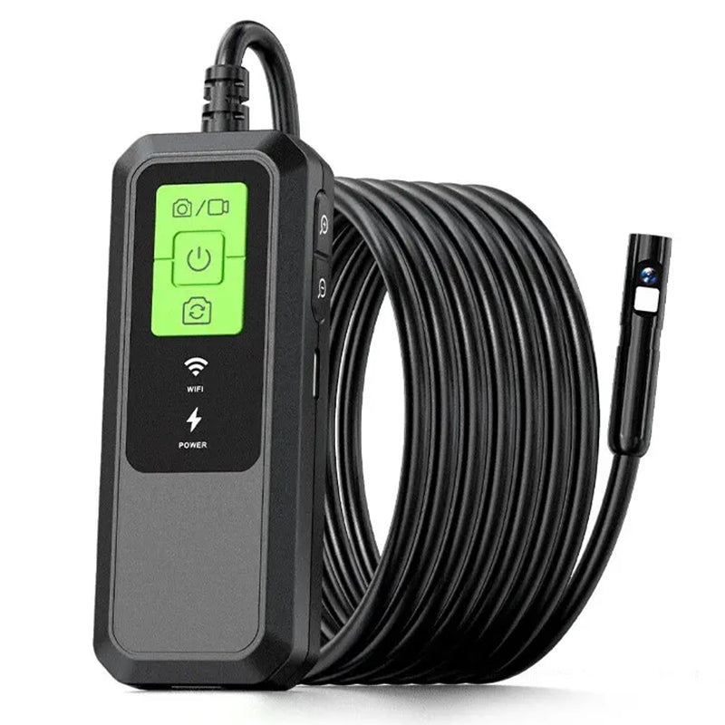 W600 8mm Dual Lens Endoscope 2.0MP 1080P Inspection Camera HD Industrial Borescope, 10m Hard Wire