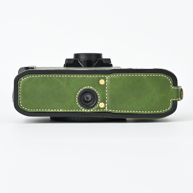 For Nikon Z fc Camera Bag Bottom Case PU Leather Protective Half Body Cover with Battery Opening