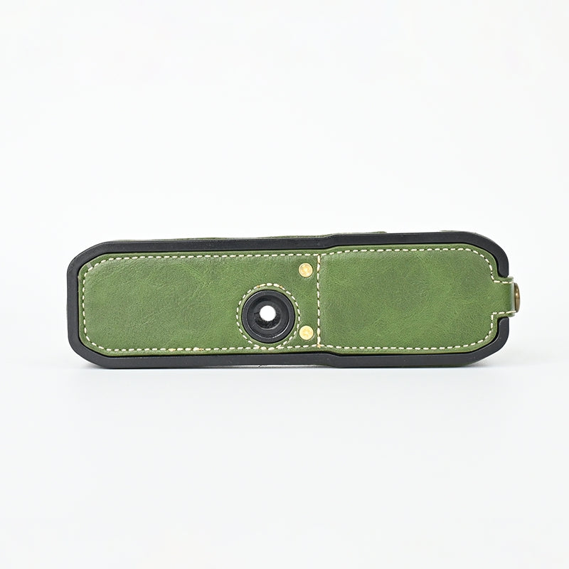 For Nikon Z fc Camera Bag Bottom Case PU Leather Protective Half Body Cover with Battery Opening