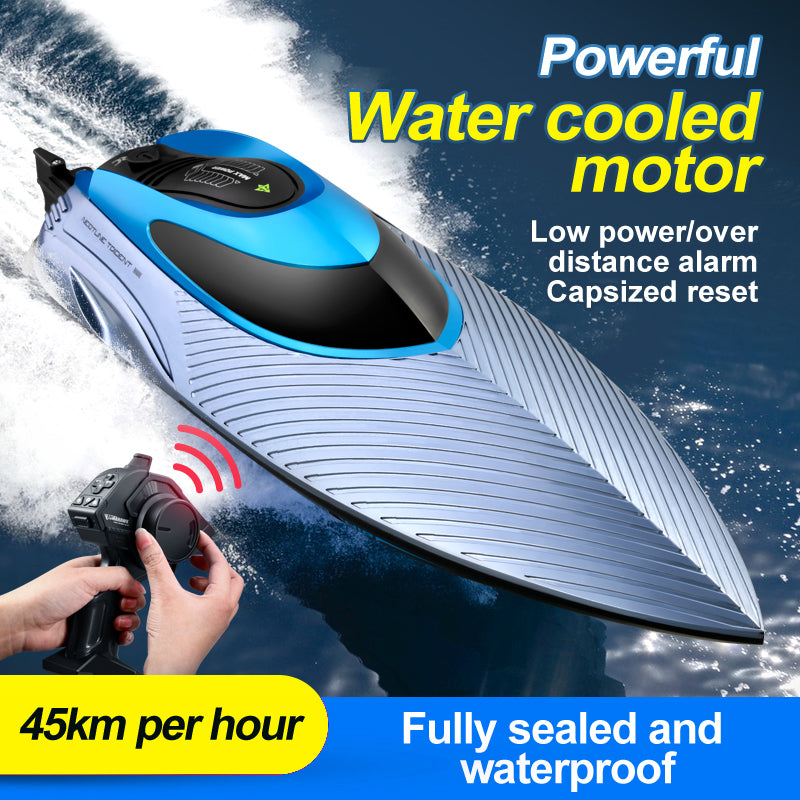 4DRC S3 RC Speedboat 2.4Ghz Remote Control Boat Kids Water Toy, 2 Batteries
