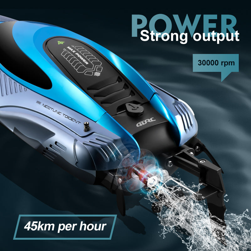 4DRC S3 RC Speedboat 2.4Ghz Remote Control Boat Kids Water Toy, 2 Batteries