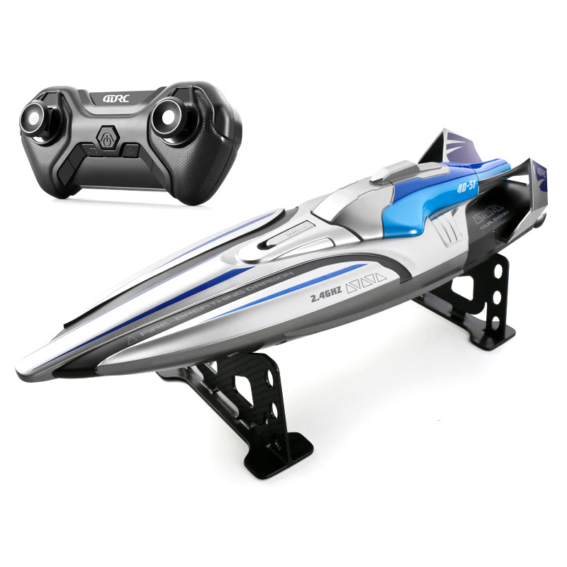 4DRC 4D-S1 High-Speed 2.4G RC Boat Water Speedboat, Dual Batteries