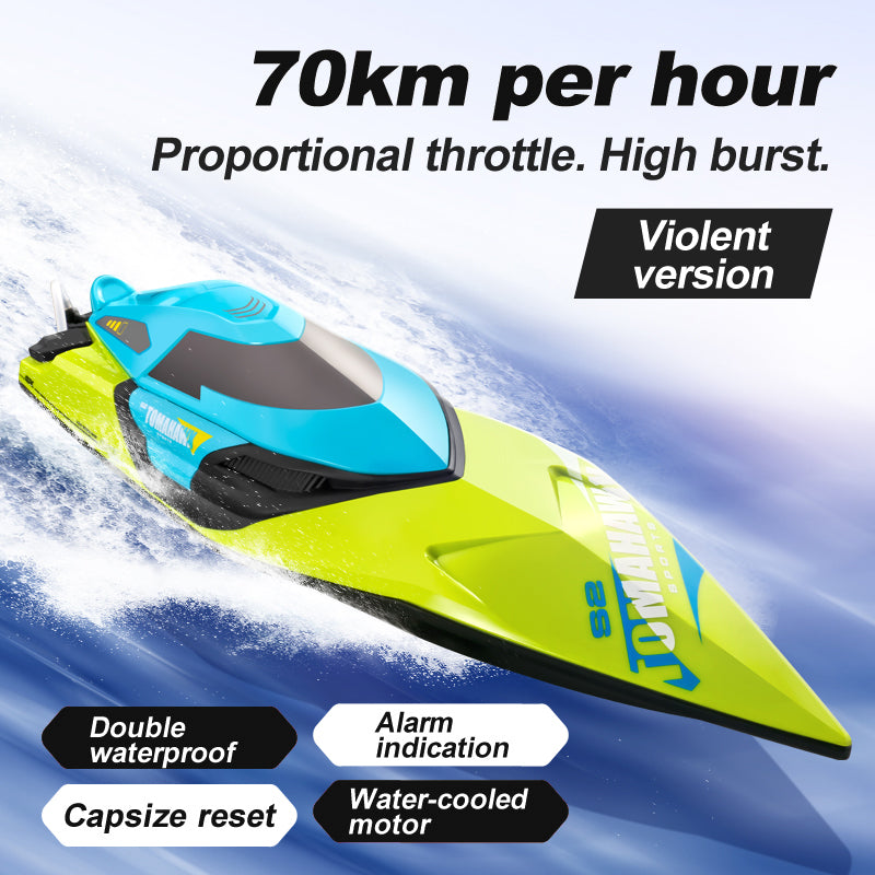 4DRC S2 High-Speed RC Boat 70Km / h Speedboat Toy, Dual Batteries