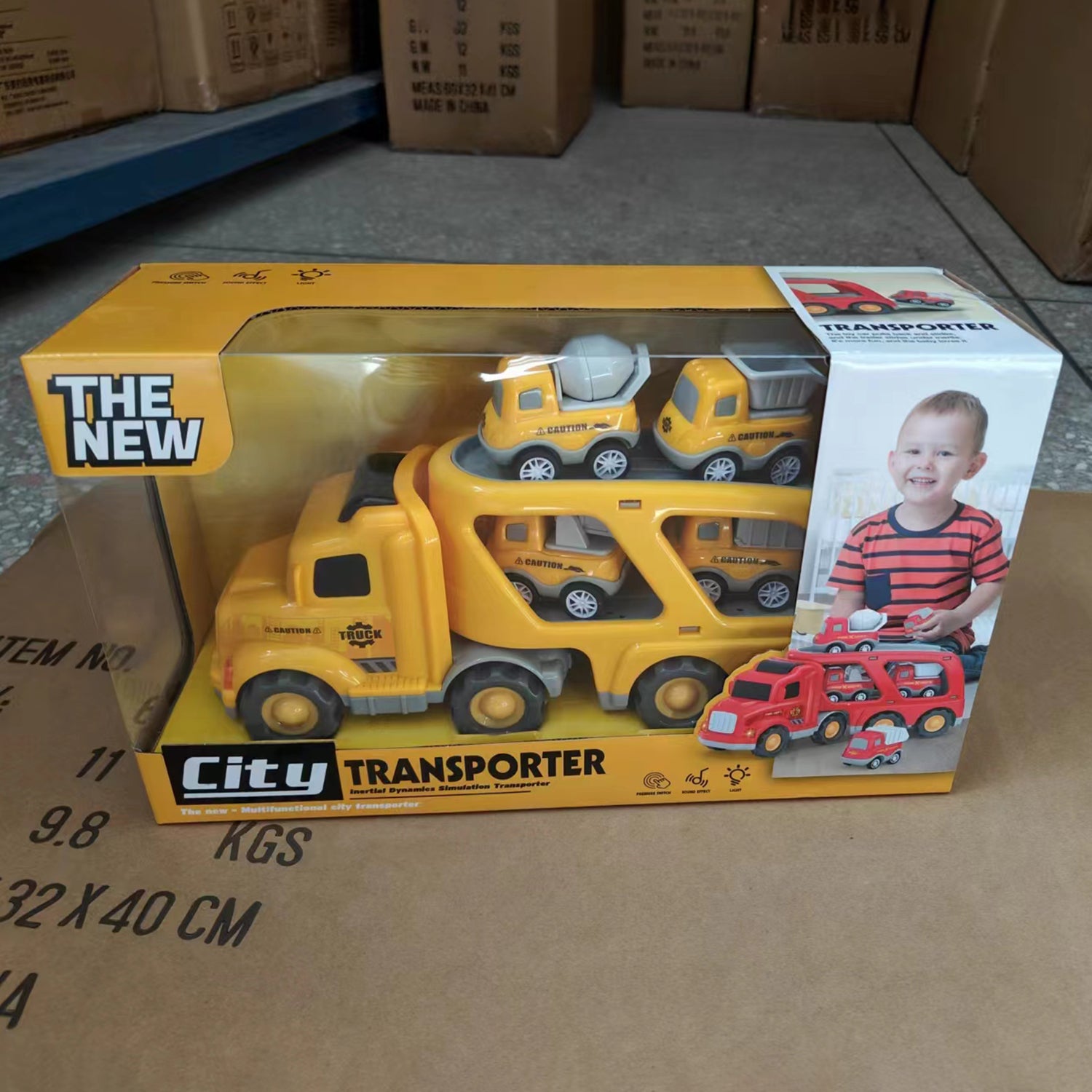 Kids Boys Trucks Toys Friction Powered Mini Cars Toddlers Birthday Gifts