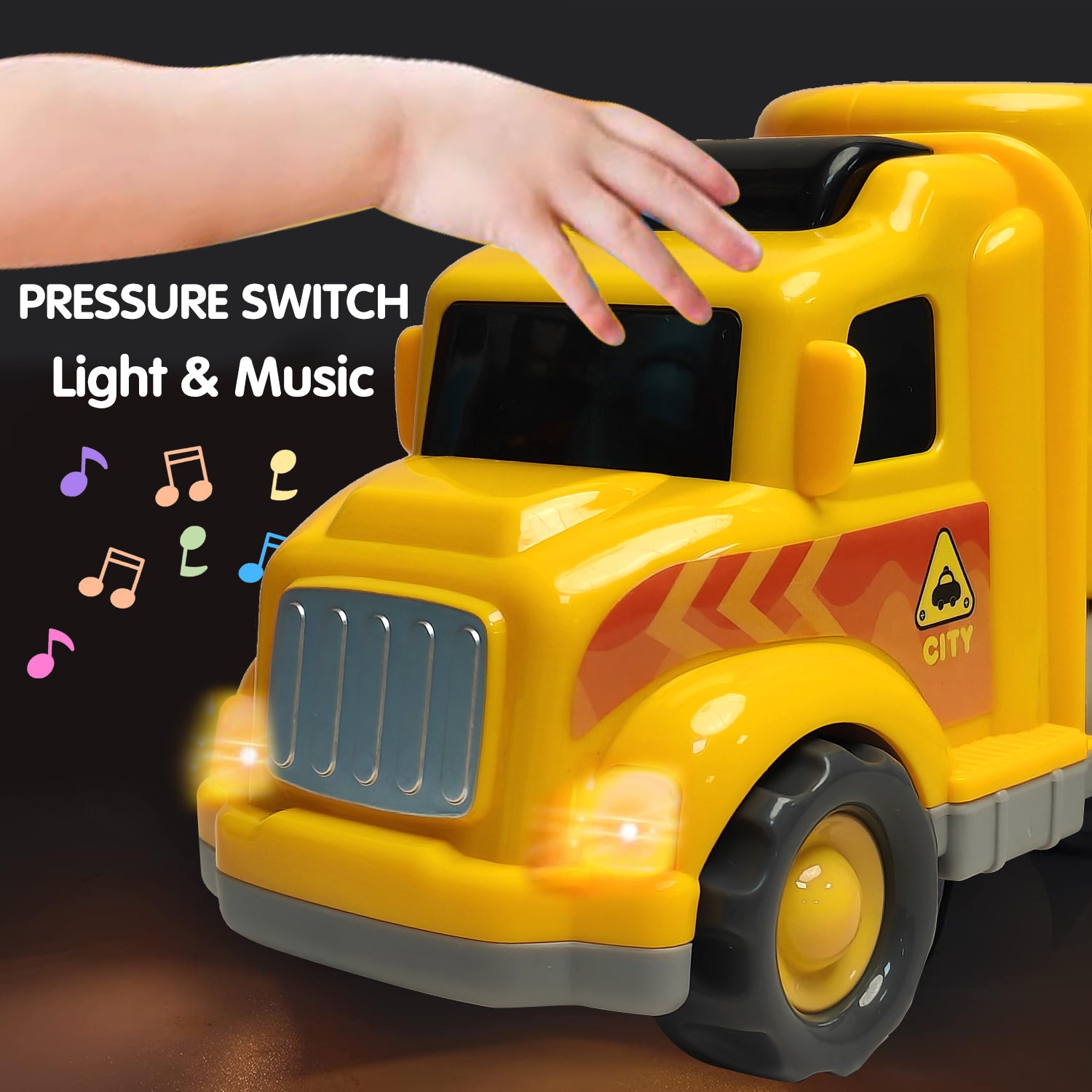 Children Toys Friction Powered Cars Push and Go Trucks Kids Mini Vehicles Set