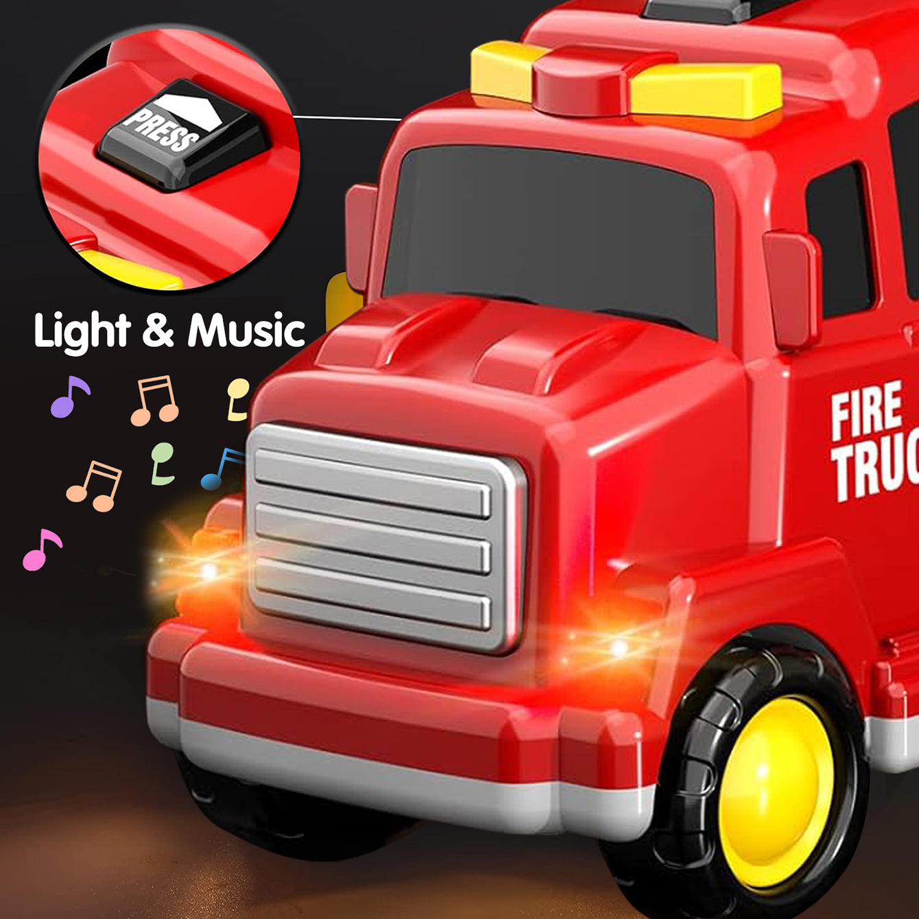 Toddlers Trucks Ambulances Helicopters Friction Power Vehicles Cars Gifts (Dual Layers)